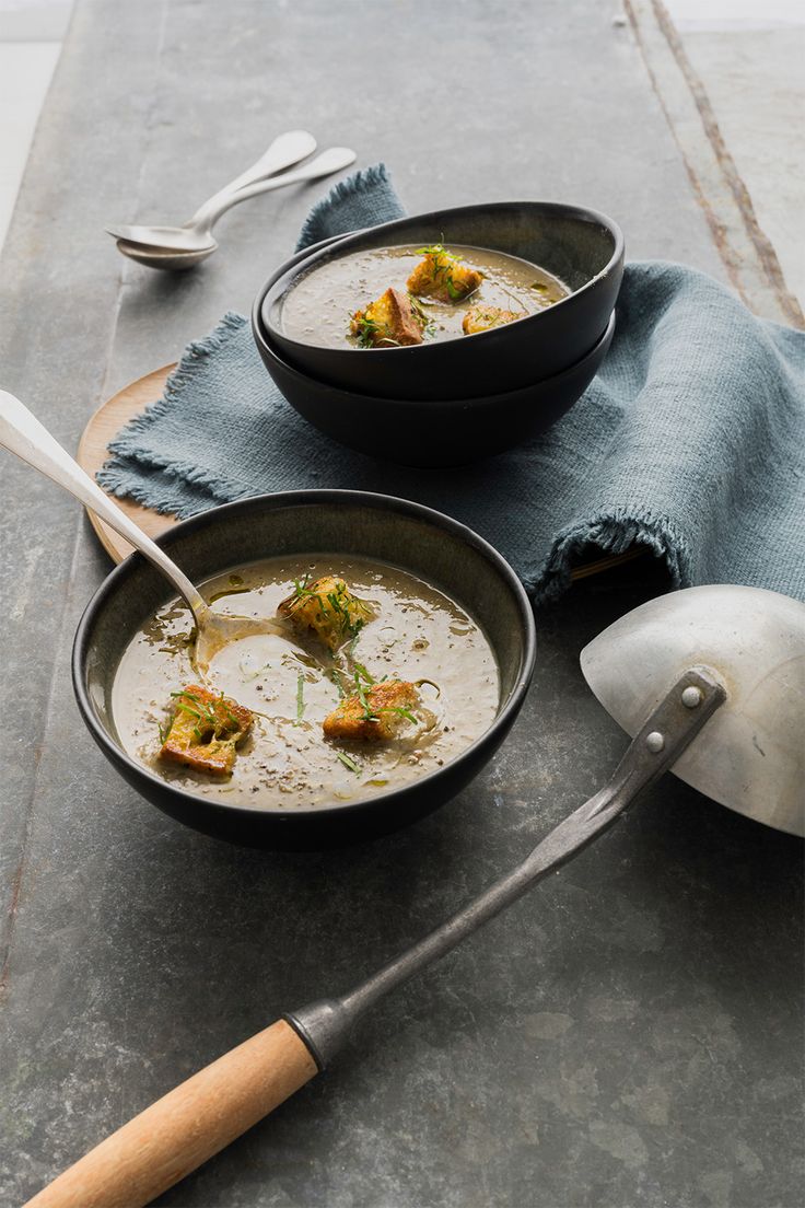 Potage conti aux lentilles noires