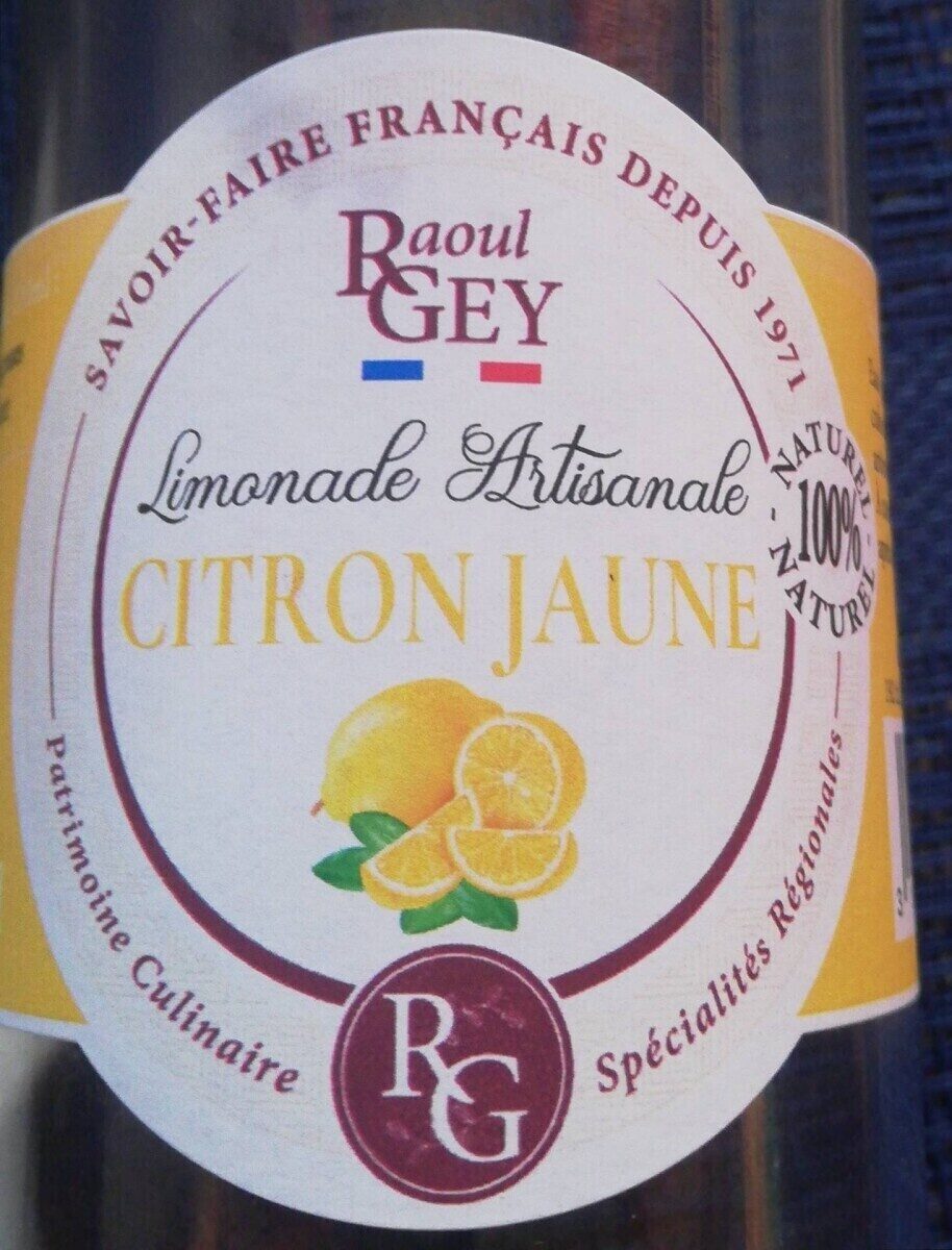 Limonade artisanale au citron