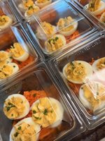 Oeuf mimosa & macédoine de légumes