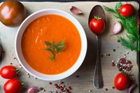 Gaspacho de tomates parfumé au parika